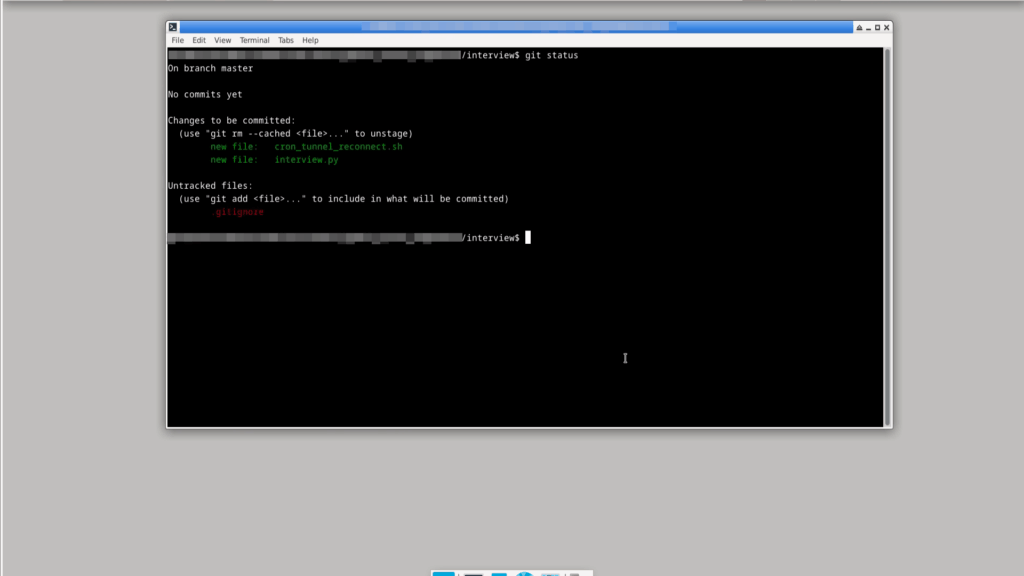 Команда git status